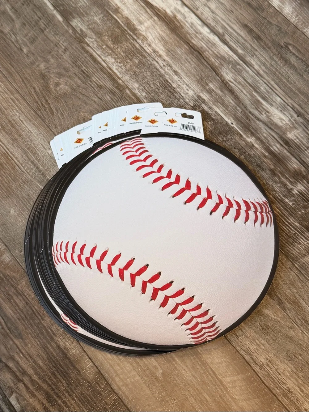 Baseball Party Supplies  - White and Red
